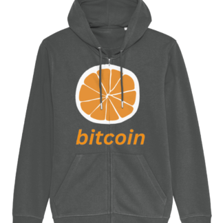 Zip hoodie Orange bitcoin